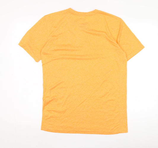 Nike Unisex Orange Basic T-Shirt S Sports Crew Neck