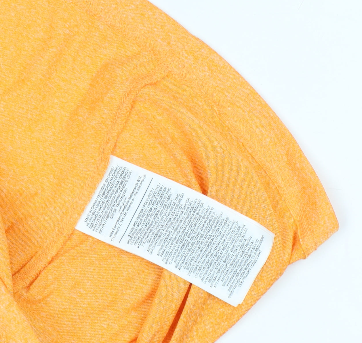 Nike Unisex Orange Basic T-Shirt S Sports Crew Neck