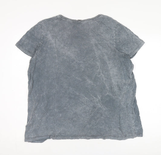 Disney Grey Unisex Adults T-Shirt Size 18/20 Casual Cartoon