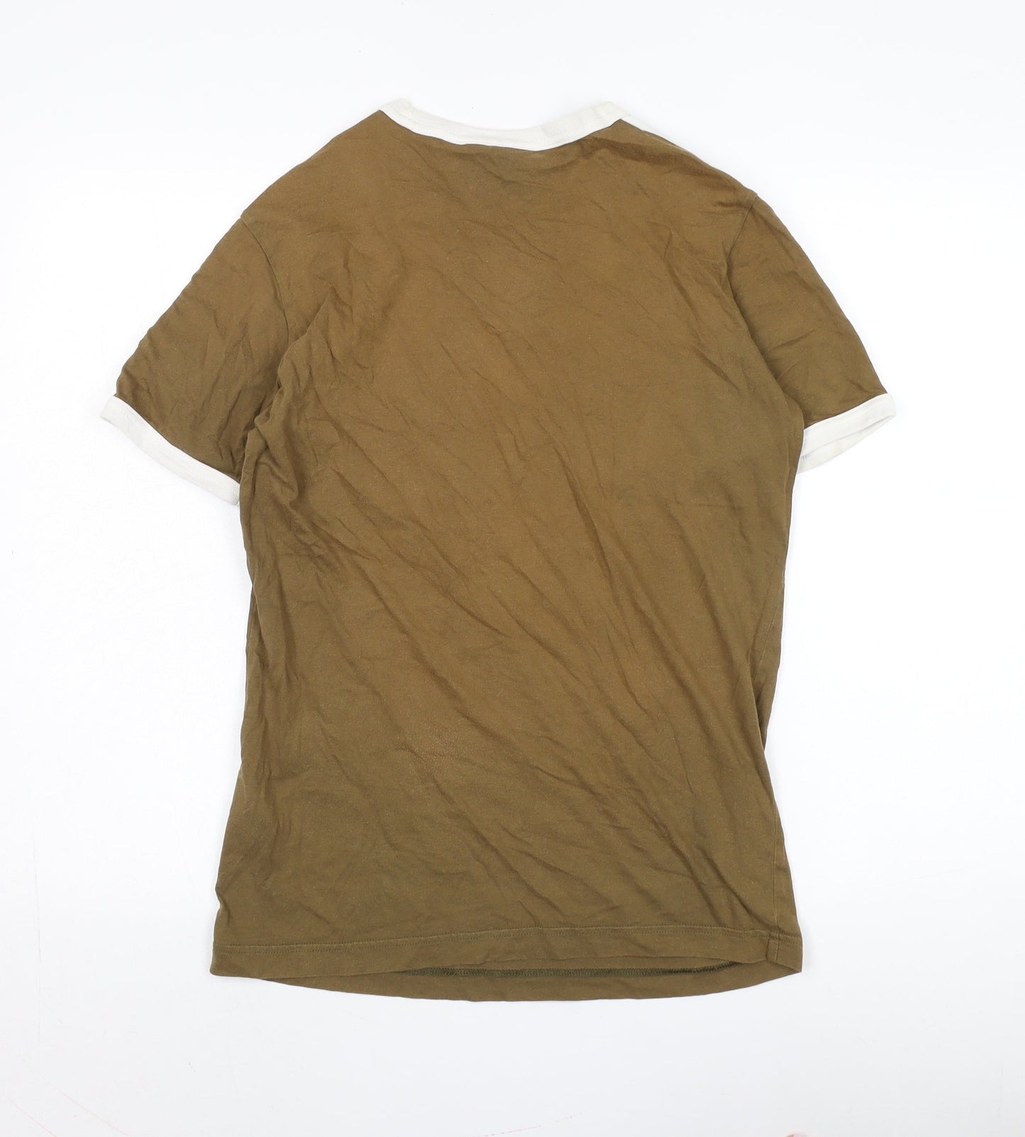 Adidas Unisex Brown T-Shirt, Size M, Crew Neck