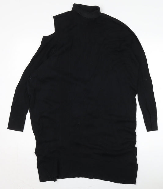 AllSaints Women's Black Knit Shift Dress S