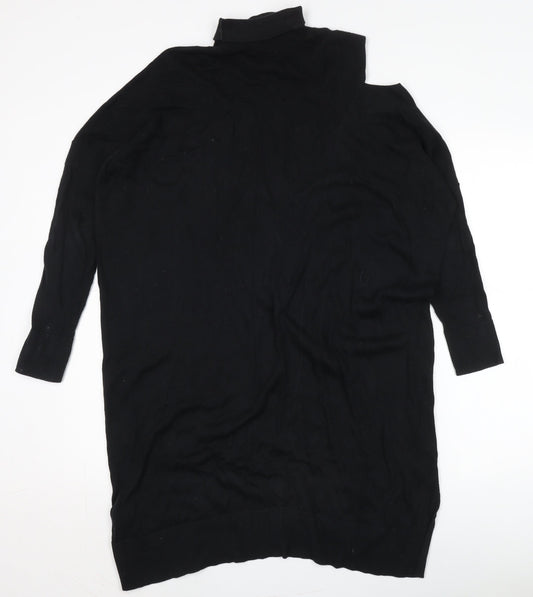 AllSaints Women's Black Knit Shift Dress S