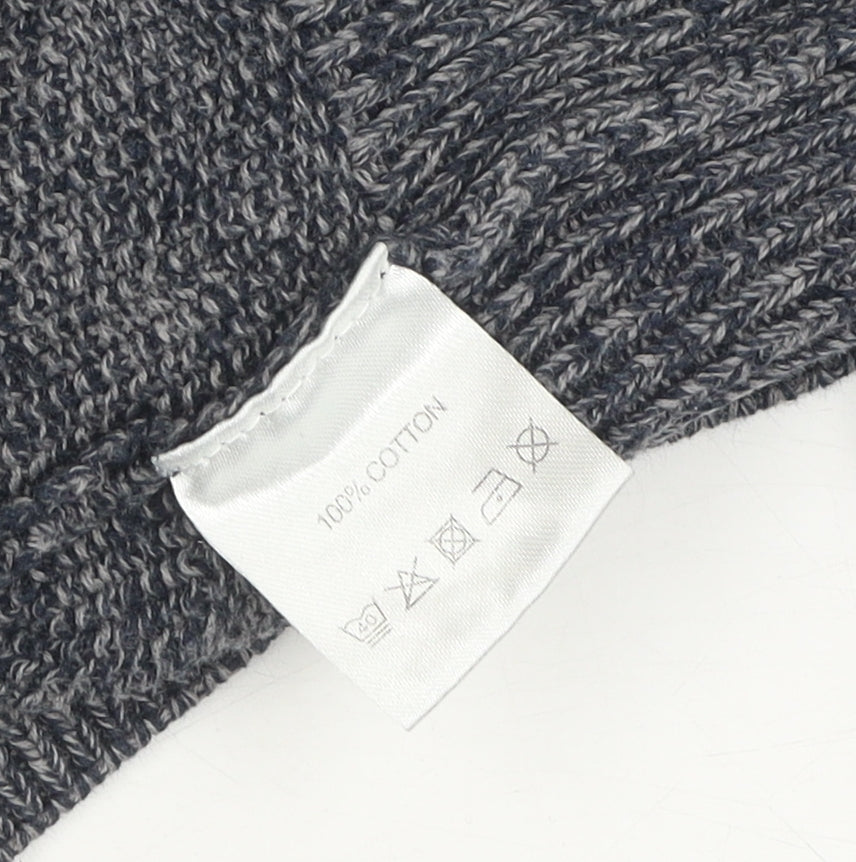 Brand and care label for Linea Women's Grey Crew Neck Cotton jumper M