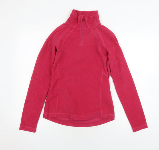 Womens UK 8 Regular O'Neill Pink Henley Sweatshirt