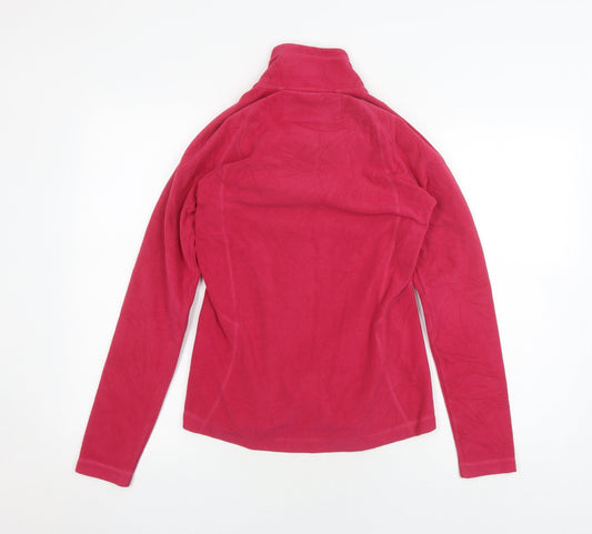 O'Neill Women Pink Henley Fleece Sweatshirt, Size 8