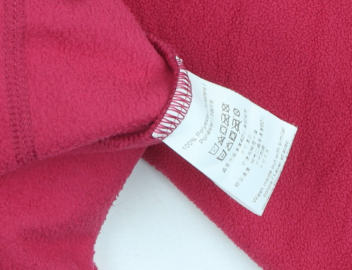 O'Neill Women Pink Henley Fleece Sweatshirt, Size 8