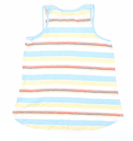 FatFace Women's Multicolour Tank Top Size 10 - Casual Striped Wear