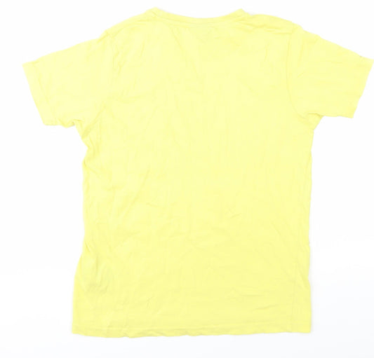 Ellesse Boys Yellow T-Shirt, Size 10-11, Short Sleeve, Logo Accent