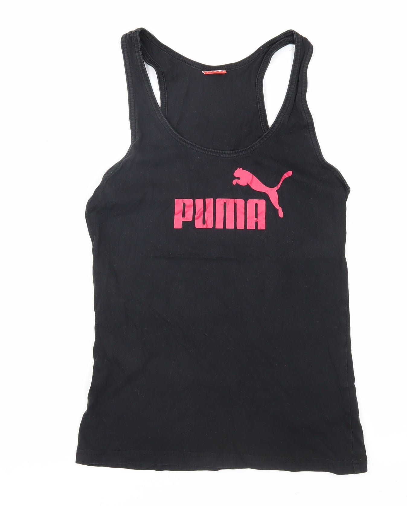 Puma Women's Black Cotton Tank Top Size 10