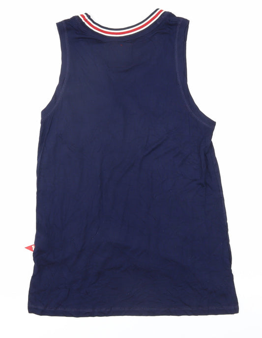 Disney Women's XS Blue Mickey Mouse Tank Top Jersey Style