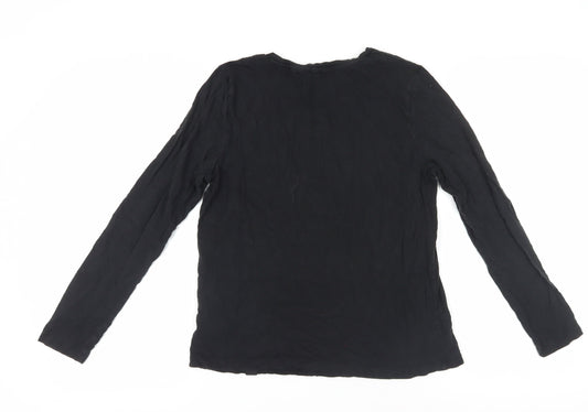 Superdry Women's Black Long Sleeve Jersey T-Shirt