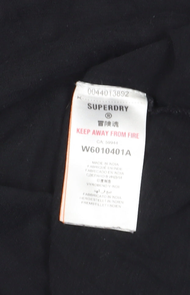 Superdry Women's Black Long Sleeve Jersey T-Shirt