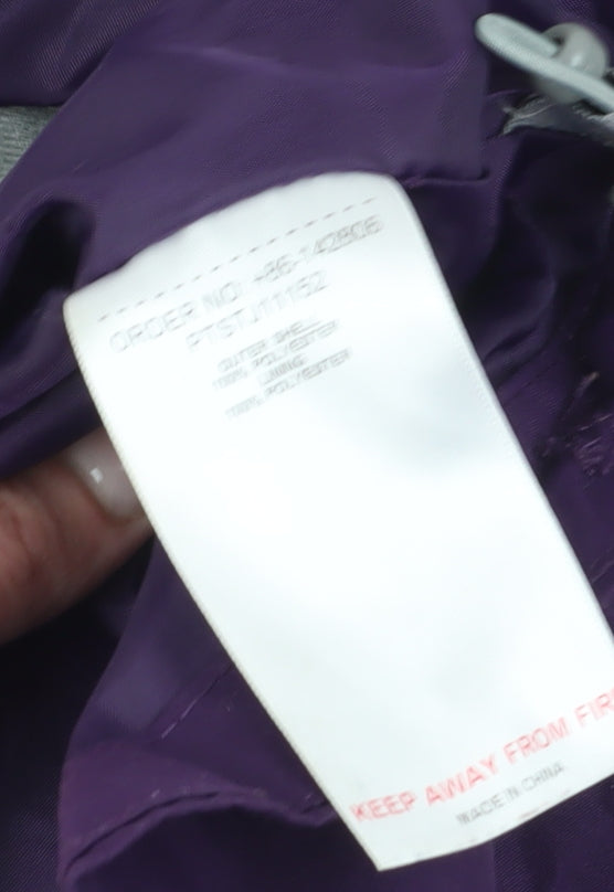 Additional view of Peter Storm girls’ purple hooded jacket 9-10 years weatherproof
