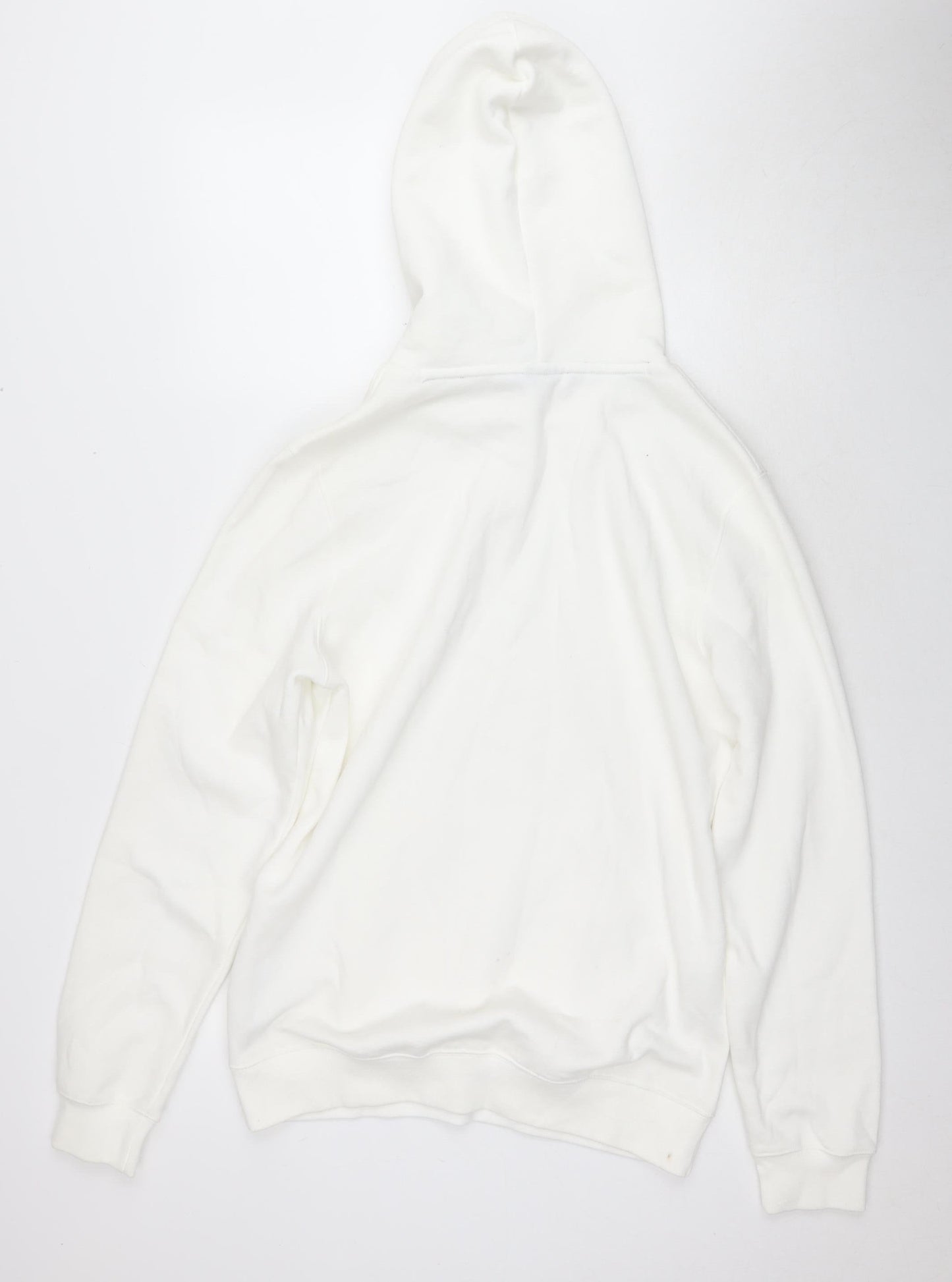 Champion Men's White Pullover Hoodie L - Logo Accent