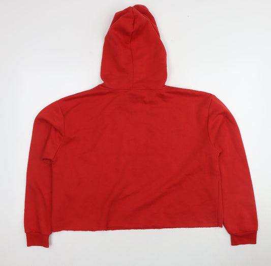 Disney Women's Red Pullover Hoodie L