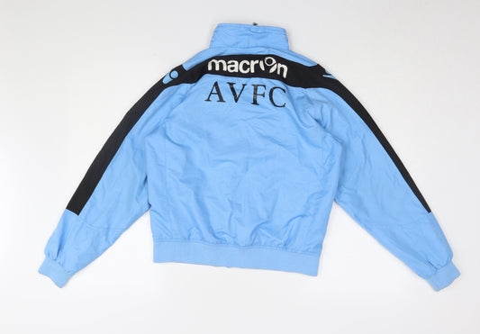 Macron Boys Blue Track Jacket, Size L, Football Style