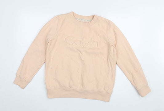 Calvin Klein Women Beige Pullover Sweatshirt S