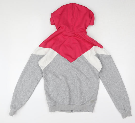 Adidas Women's Grey Colourblock Basic Jacket UK 8