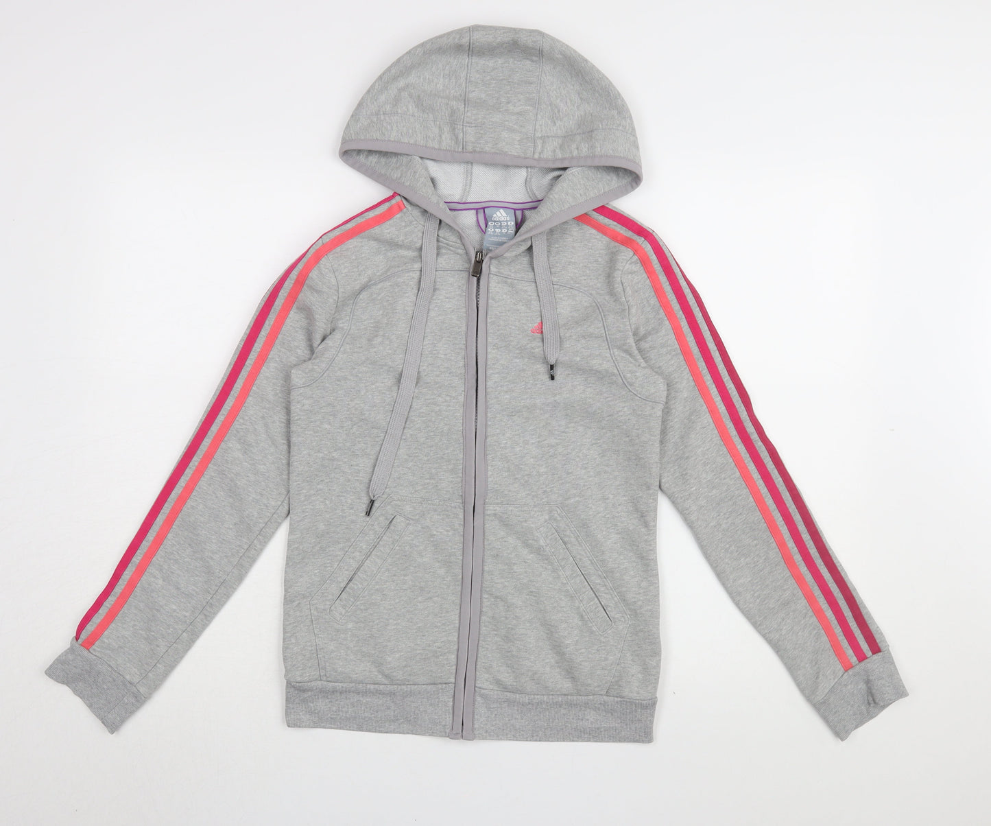 Adidas Women's Grey XS Full Zip Hoodie