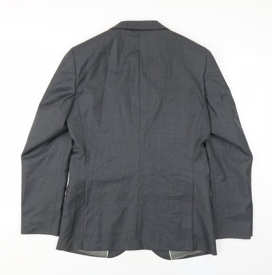 French Connection Men's Grey Slim Fit Blazer, Chest 40R