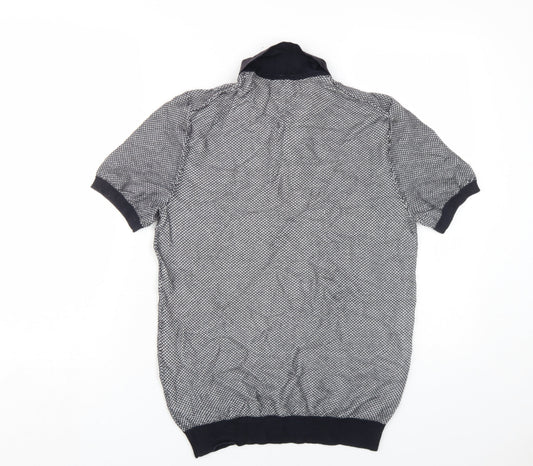 Marks and Spencer Men's Black M Geometric Polo