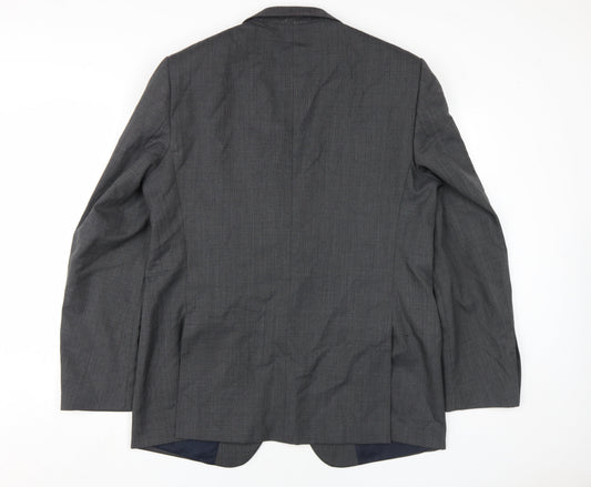 Marks and Spencer Men's Grey Blazer 42 Long