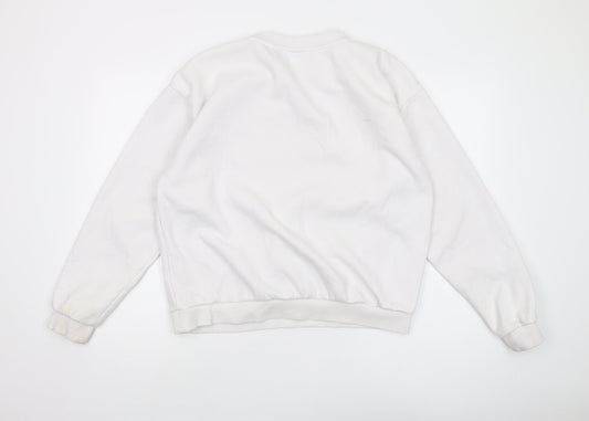 Fila Unisex Adults White Pullover Sweatshirt L