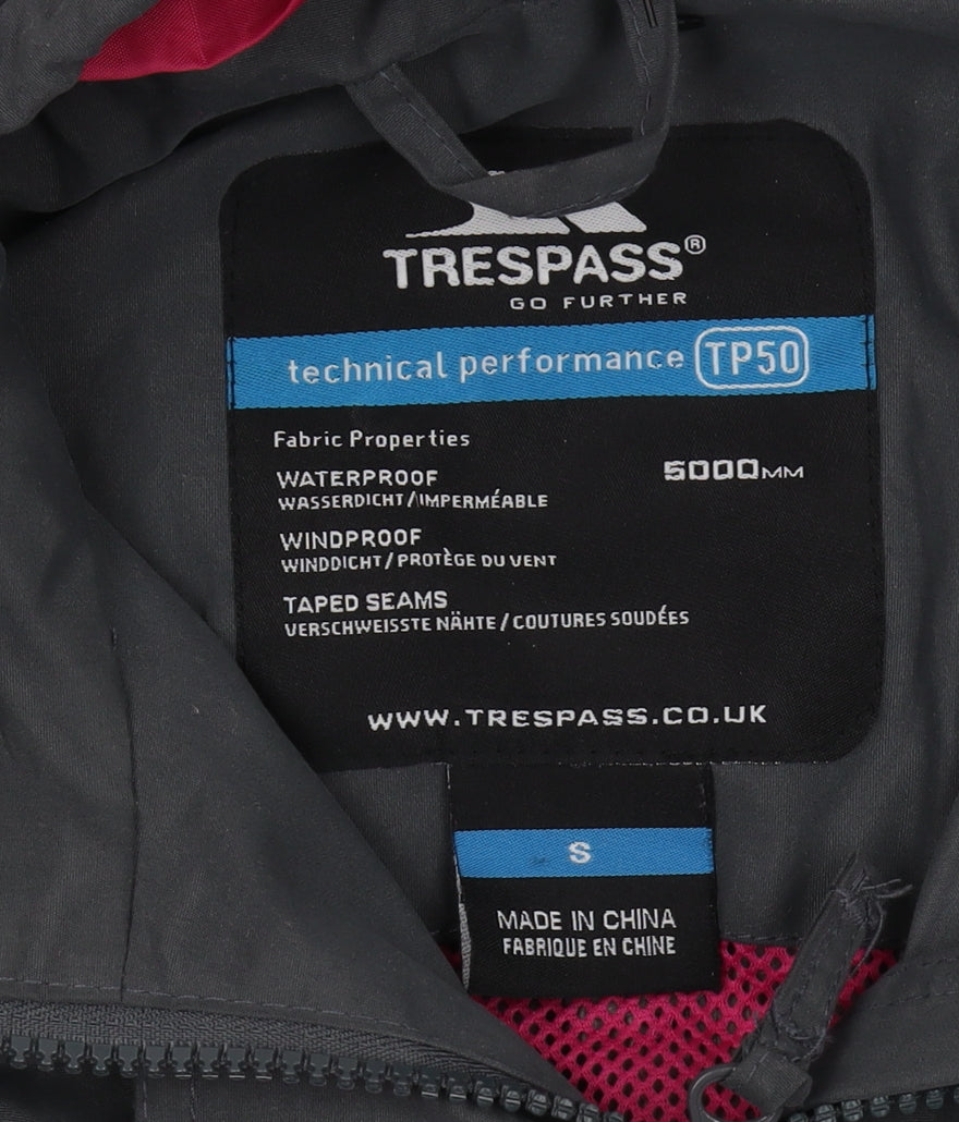 Trespass Women's Black Parka Jacket S Waterproof