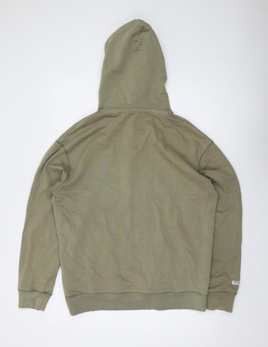 Quiksilver Men's Green Pullover Hoodie S Casual