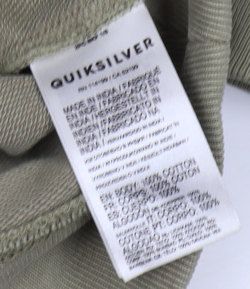 Quiksilver Men's Green Pullover Hoodie S Casual