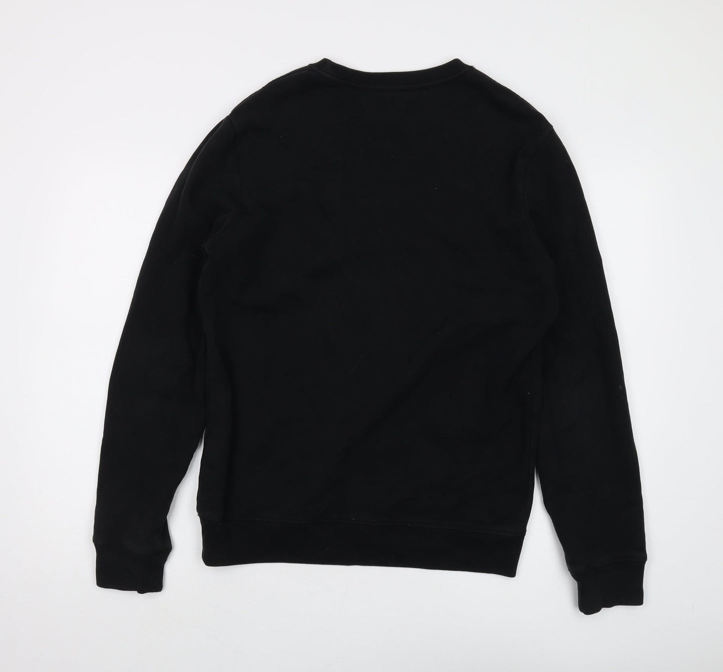 AllSaints Men's Black XS Crew Neck Sweatshirt