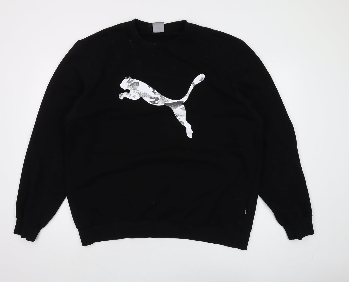 Puma Men's Black XL Pullover Sweatshirt - Graphic Logo Design