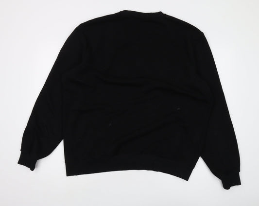 Puma Men's Black XL Pullover Sweatshirt - Graphic Logo Design