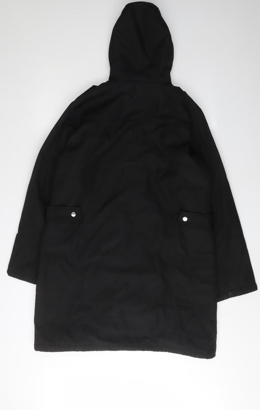 Rachel Mills Women's Black Parka Coat Size 12