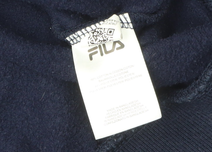 Fila Men's Red & Blue Pullover Hoodie S