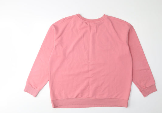 Teens UK 18 Regular Looney Tunes Pink Pullover Sweatshirt