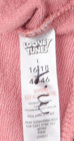 Looney Tunes Pink Teens Sweatshirt, Size 18, Tweety Graphic