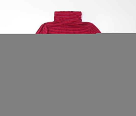 Womens UK Size M Lands' End Red Cotton Blend T-Shirt