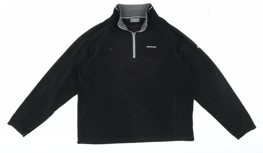 Craghoppers Men's Black 1/4 Zip Fleece Sweatshirt XL