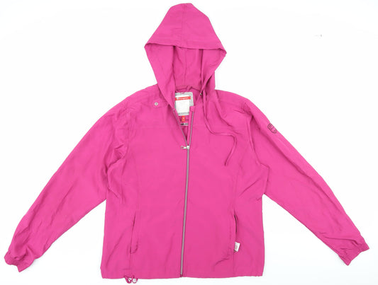 Champion Women's Pink Windbreaker Jacket L