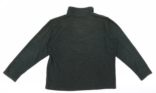 Hi Gear Men Green 1/4 Zip Sweatshirt XL
