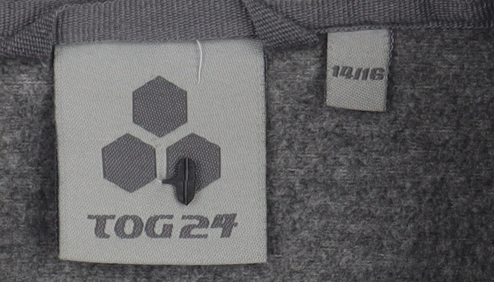 TOG 24 Women's Grey Full-Zip Sweatshirt Size 10