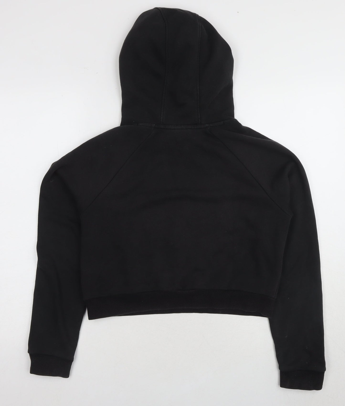 Adidas Women's Black Cropped Hoodie Size L