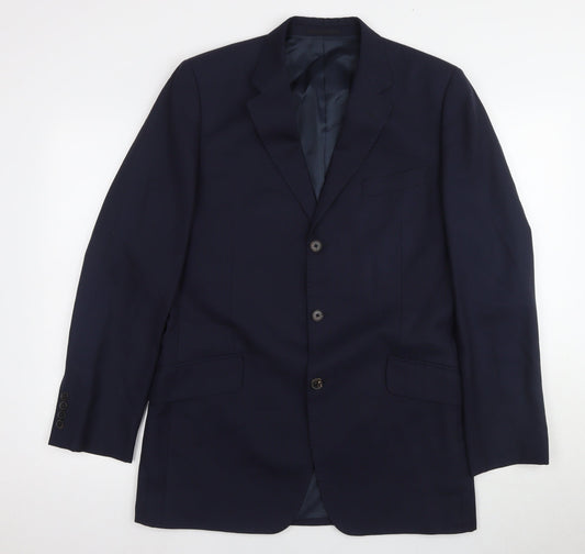 Jaeger Men's Blue Blazer Size 40R Formal Wear