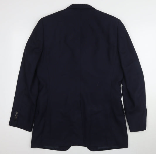 Jaeger Men's Blue Blazer Size 40R Formal Wear
