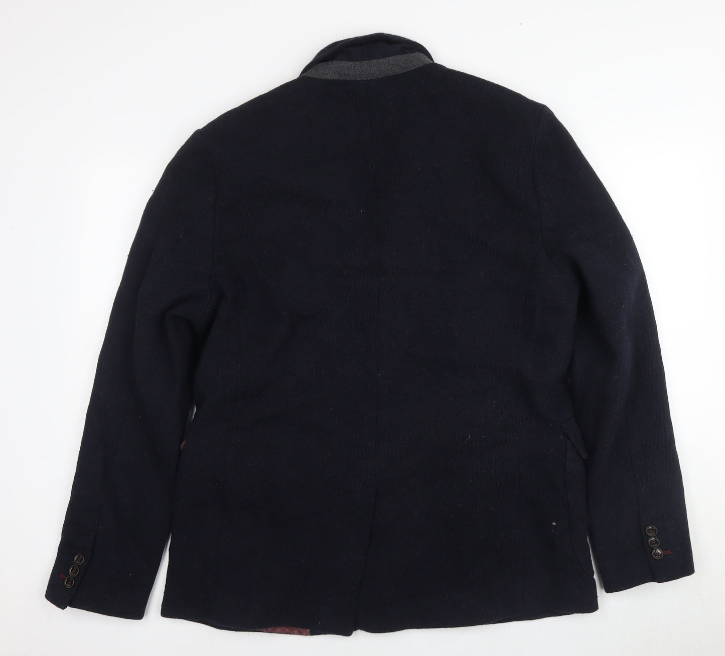 Ted Baker Men's Blue Blazer, M, Lined with Button Accents