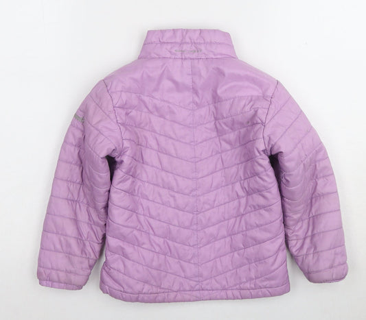 Columbia Girls Purple Puffer Jacket XXS Winter Sports