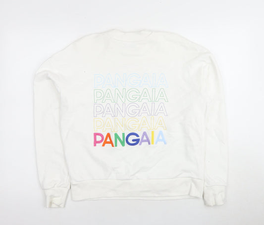 Pangaia Unisex White XS Pullover Sweatshirt
