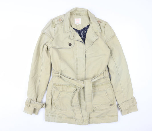 Quiksilver Beige Women's XS Trench Coat Jacket