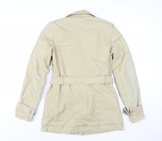 Quiksilver Beige Women's XS Trench Coat Jacket